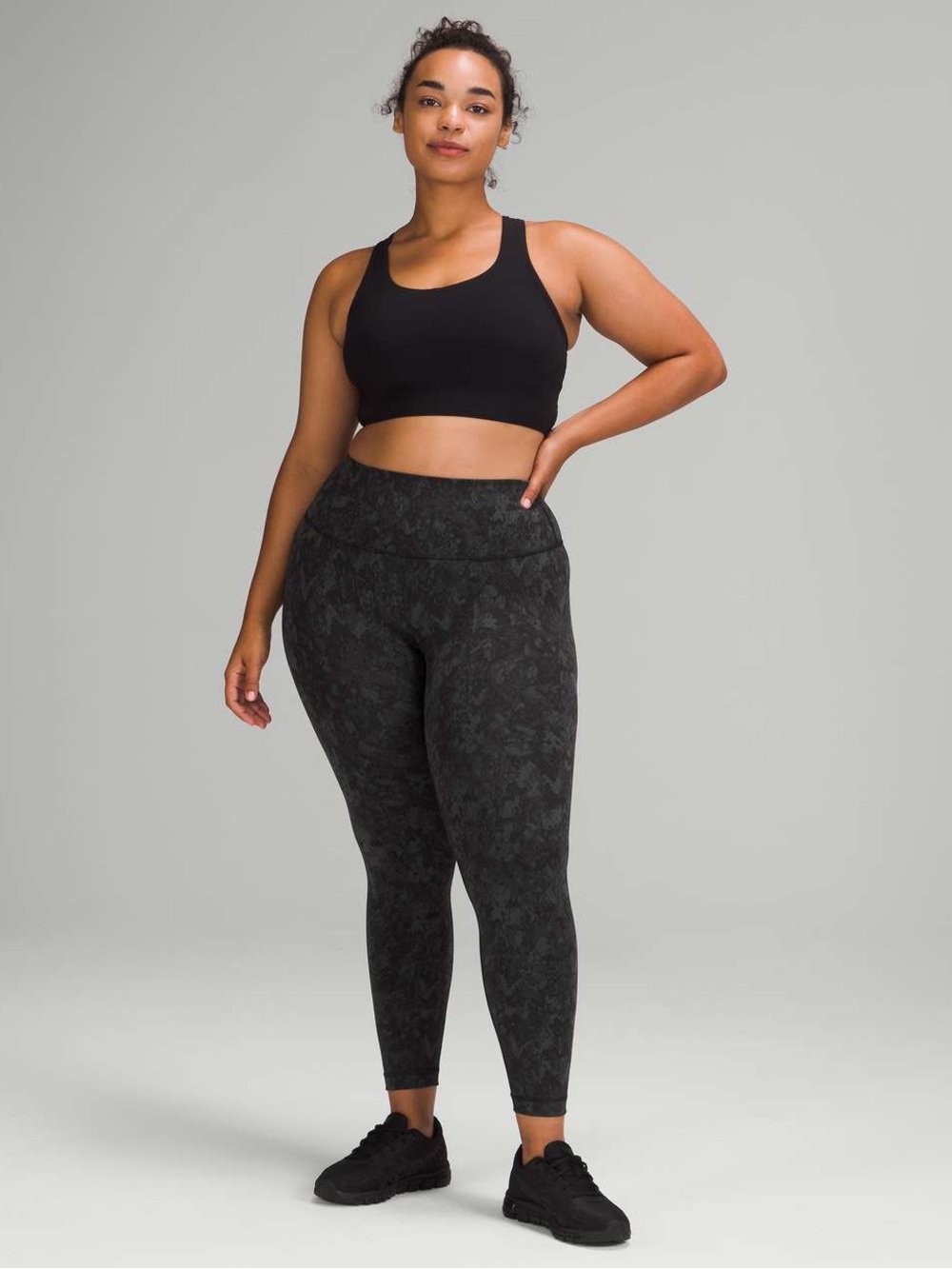 Lululemon Wunder Train High-Rise Tight Leggings Hideaway Camo Deep Coal Multi
